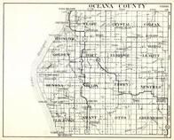 Oceana County, Pentwater, Weare, Crystal, Colfax, Golden, Hart, Elbridge, Leavitt, Benona, Shelby, Ferry, Newfield, Grant, Michigan State Atlas 1930c